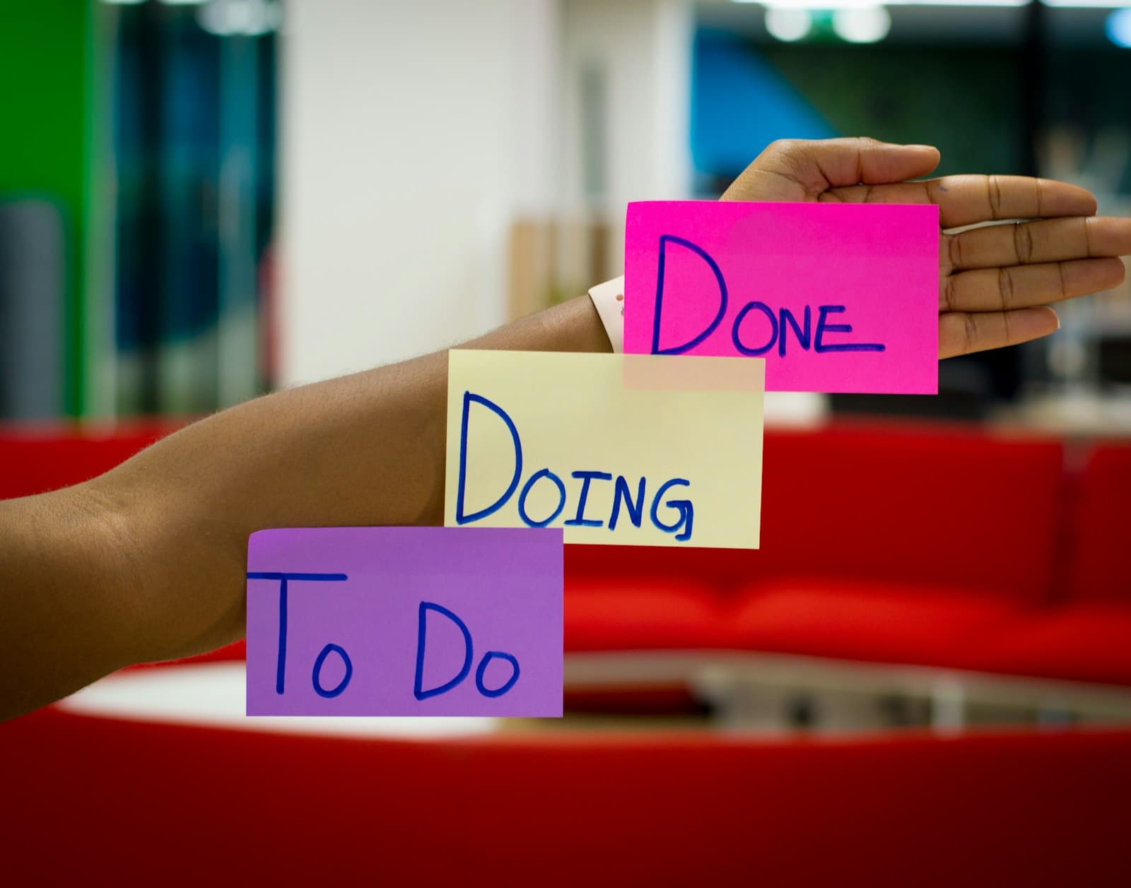 Kanban-style task board representing an engineering backlog